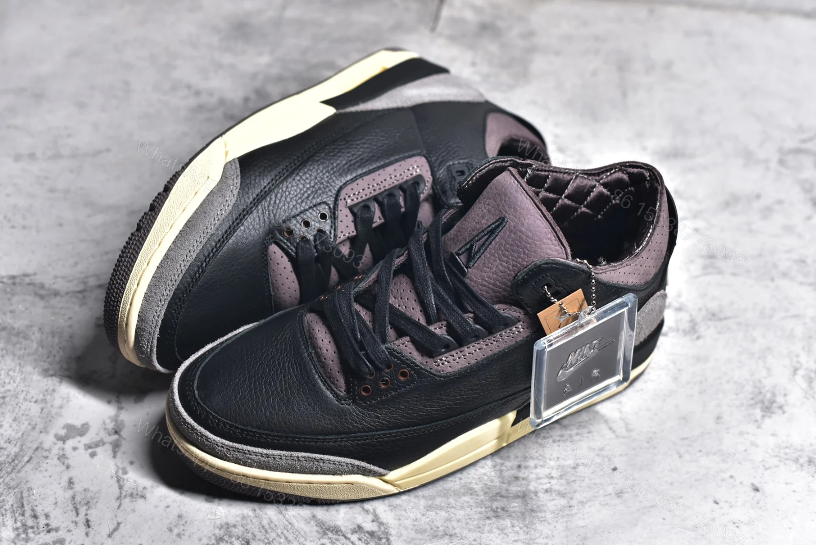 View 3 of A MA MANIERE x AIR JORDAN 3 RETRO Black Reps