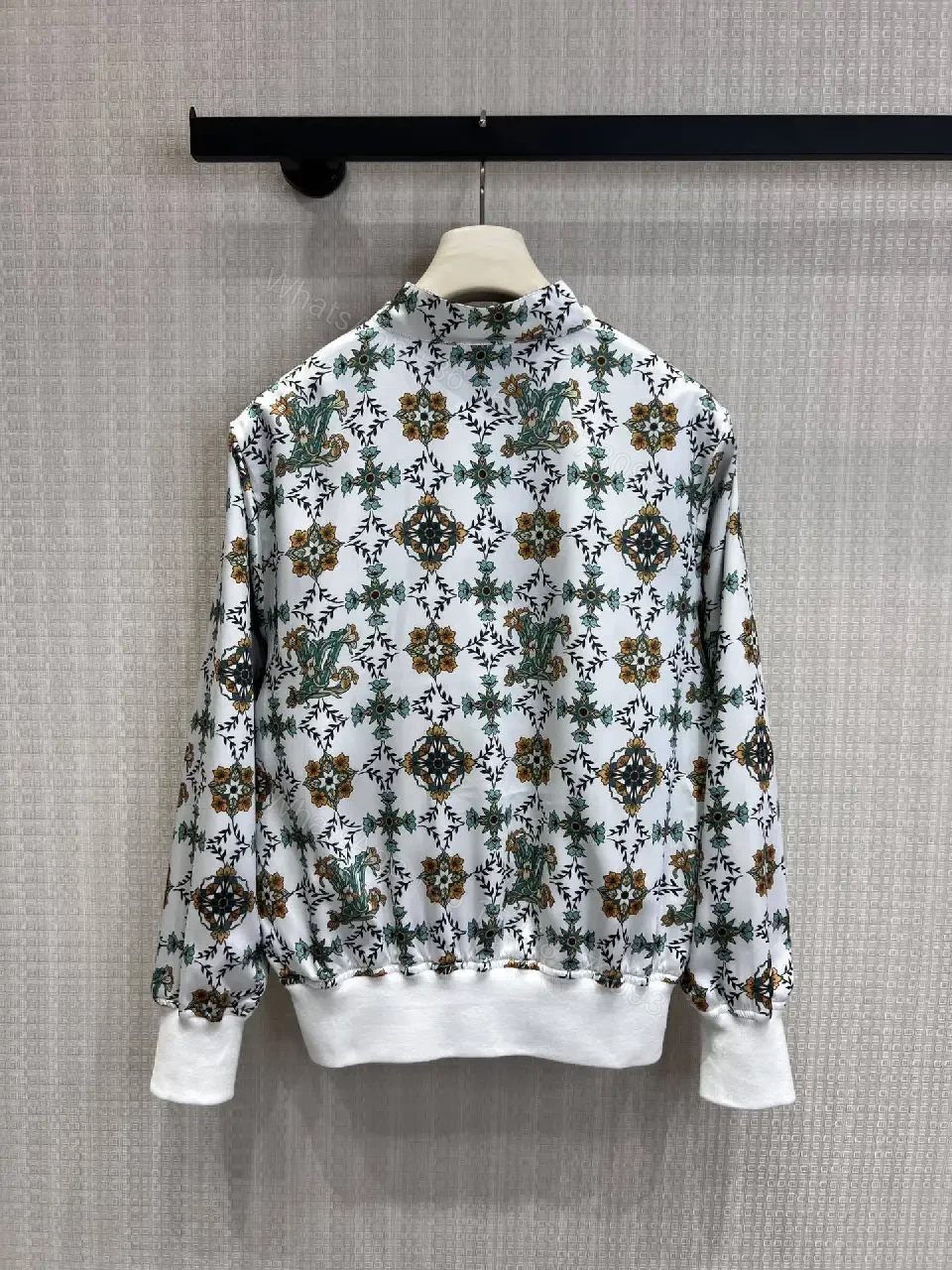 View 7 of Brown Monogram Bomber Jacket - Modern Utility, Signature Flair