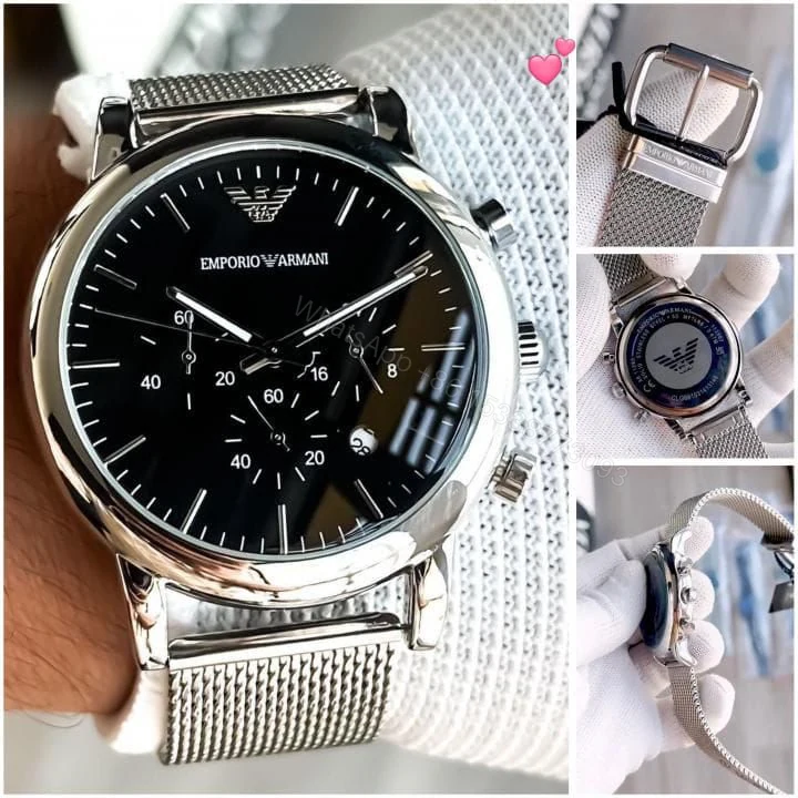 View 4 of First Copy Emporio Armani Silver Watch