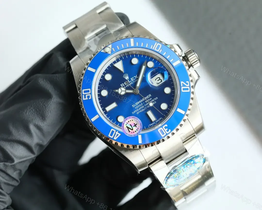 View 2 of Rolex Submariner Smurf Blue 40mm White Gold 116619lb-0001