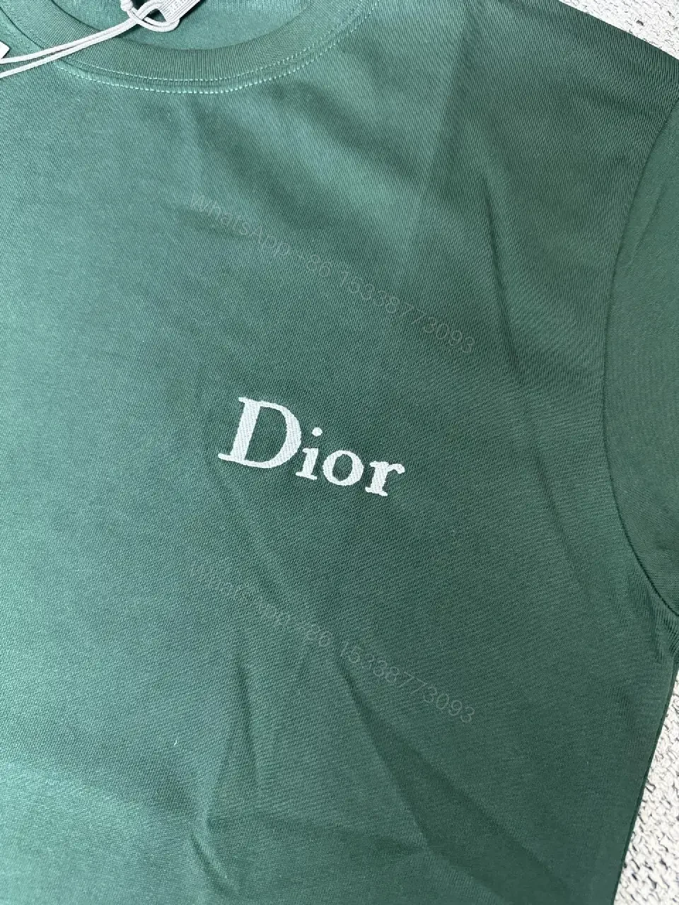 View 7 of Forest Green Minimal Logo Tee — Comfortable Everyday Luxury