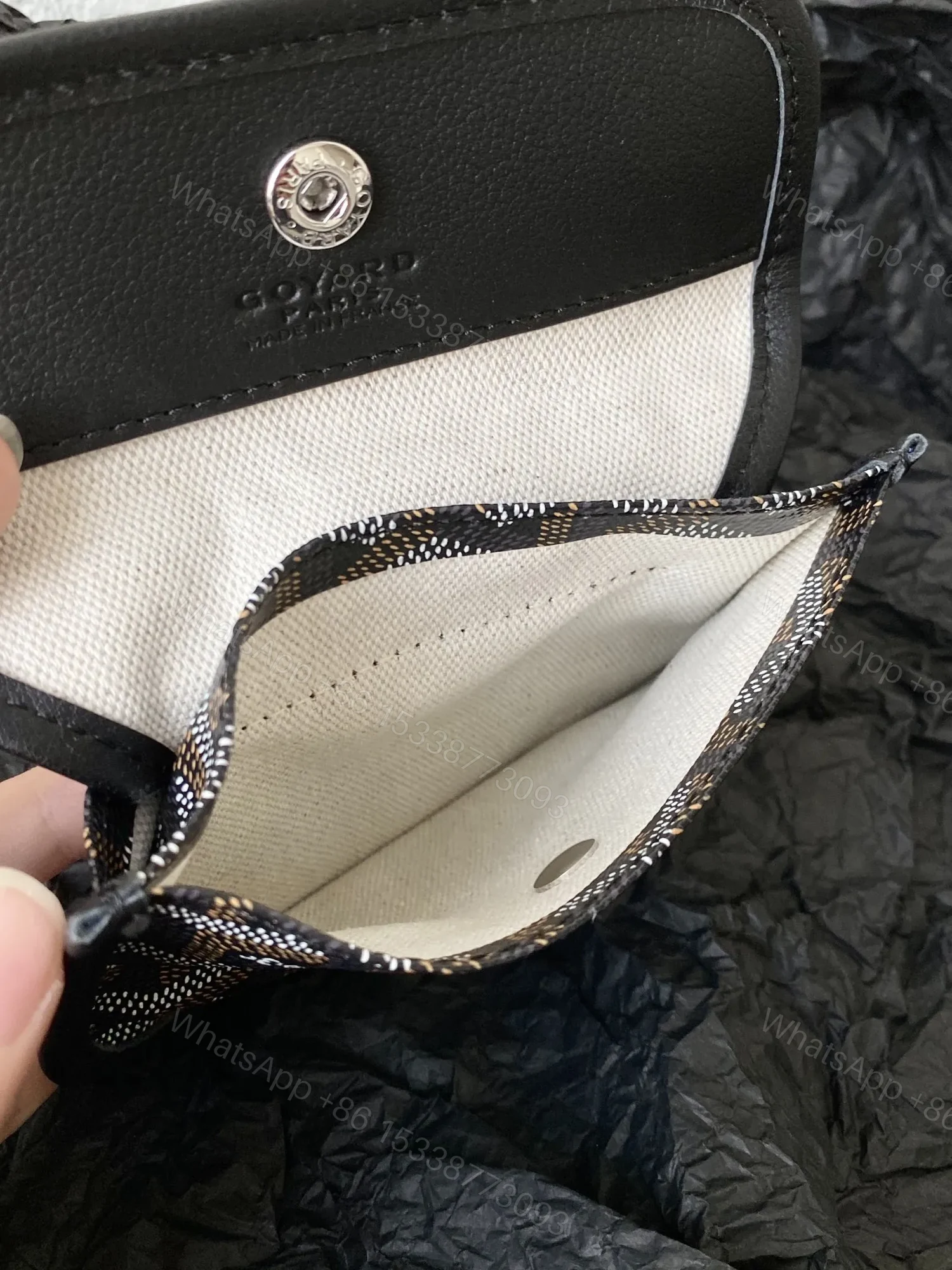 View 8 of GOYARD Goyardine Reversible Mini Anjou Black 1661918