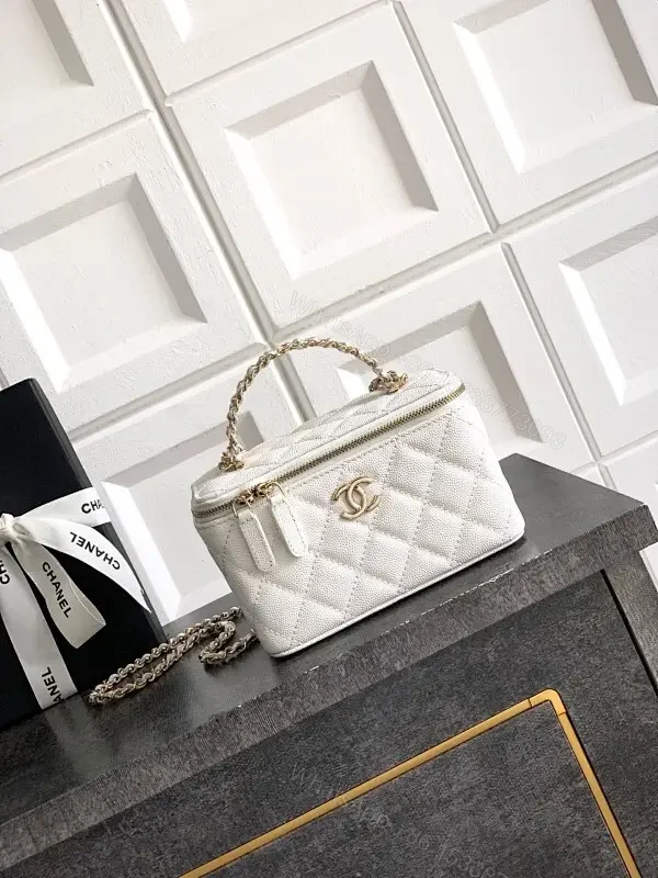 Quilted Mini Bag with Gold Chain: Luxe Everyday Carry — view 1