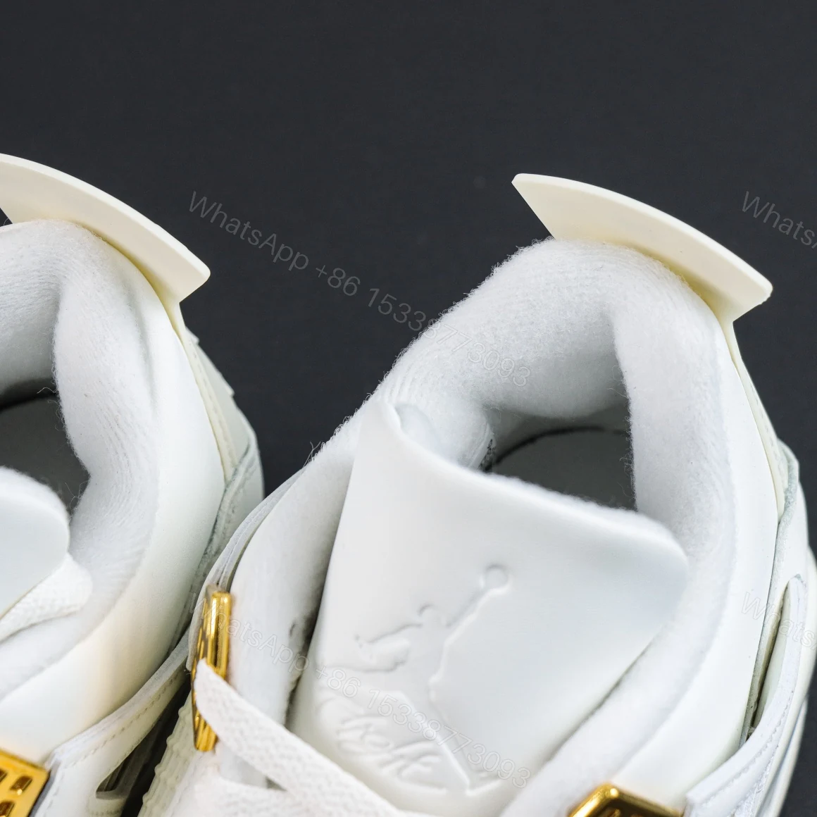 View 4 of Air Jordan 4 Metallic Gold Reps