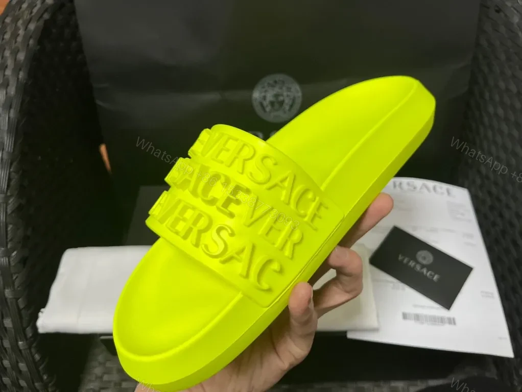 View 6 of Neon Versace Slide: Bold Color, All-Day Comfort (60 chars)