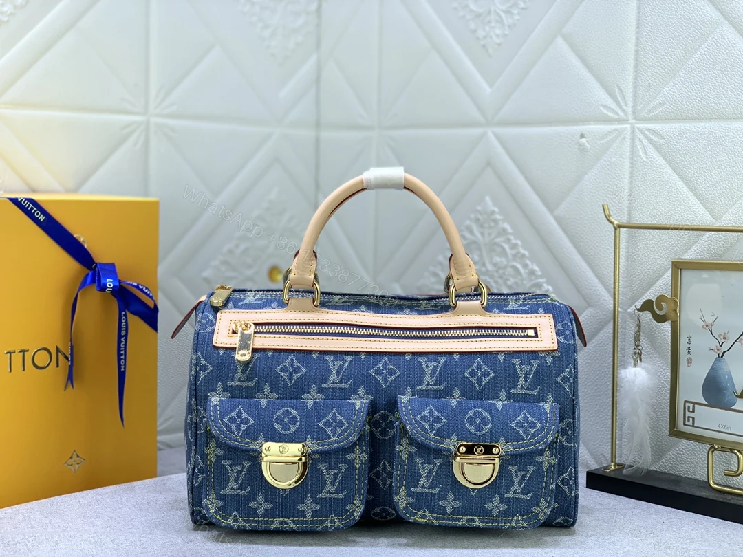 View 2 of LV Neo Speedy Denim Blue