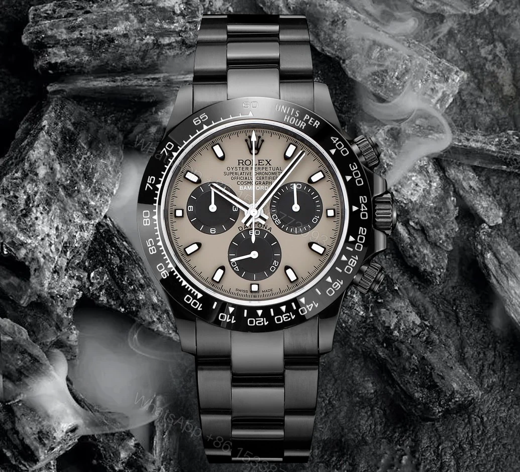Rolex 原單 男款 Daytona 冰藍面黑圈計時腕錶 高端質感款 — view 1