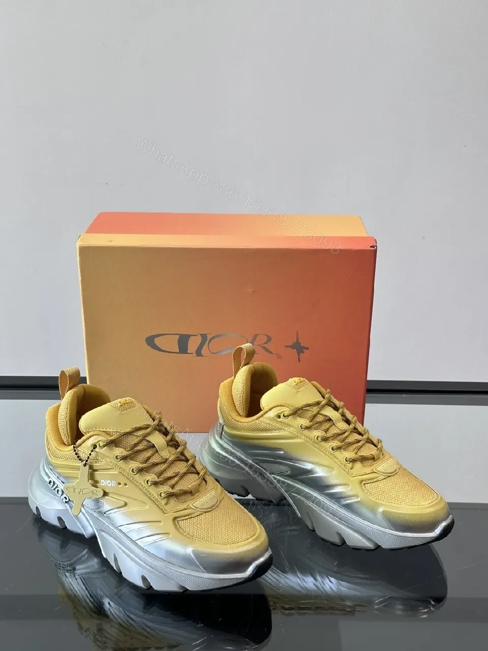 View 5 of Honey Knit Luxe Runner: Metallic Sole Sneaker