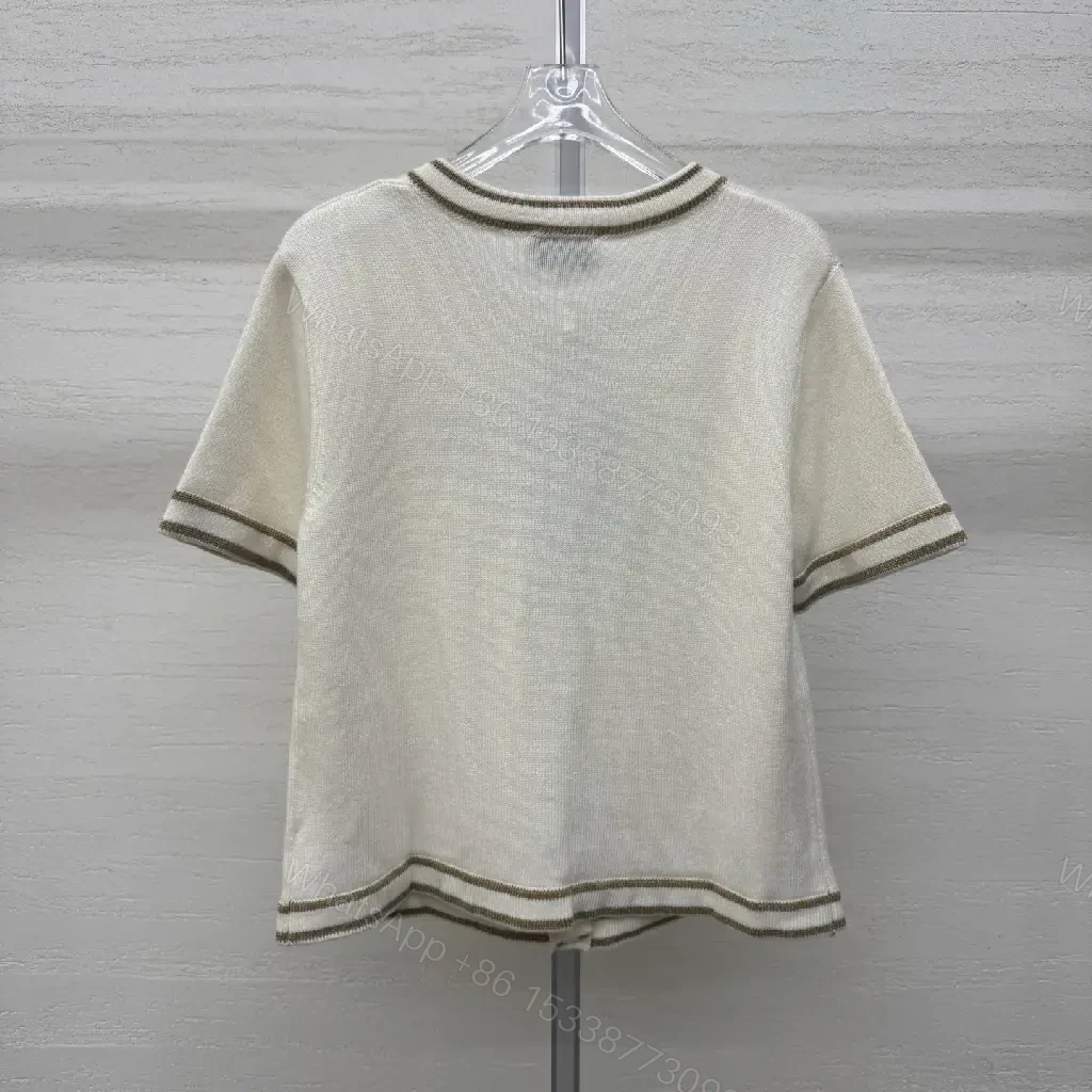 View 5 of Cream Tweed Cardigan Jacket with Signature Detailing