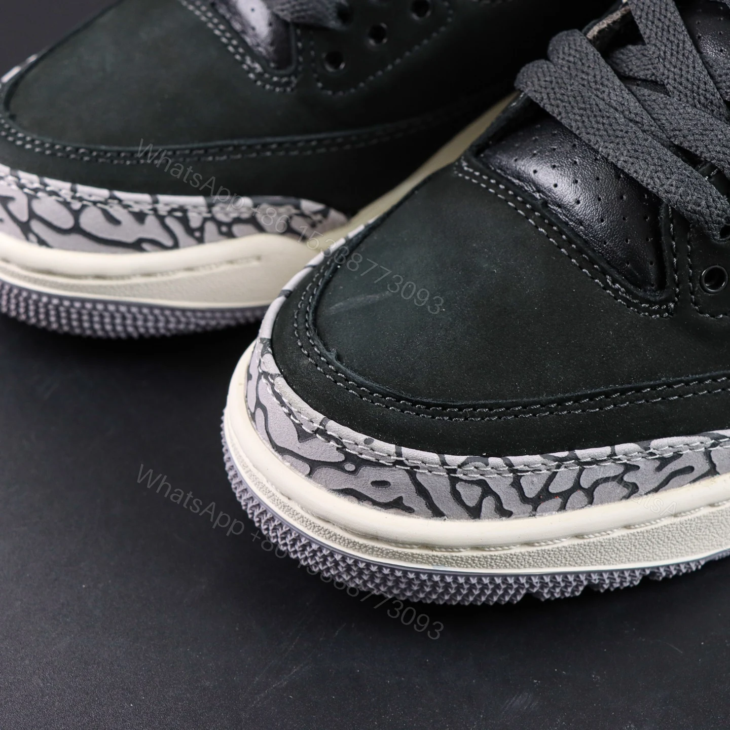 View 5 of Air Jordan 3 Off Noir Reps