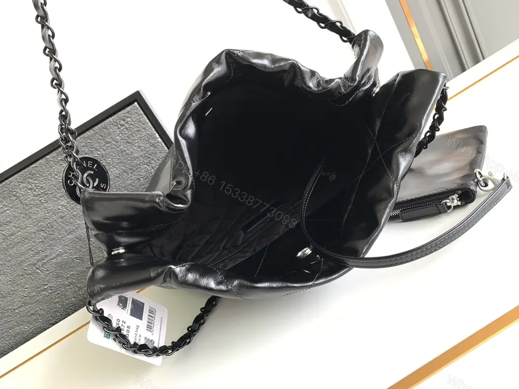 View 8 of Chic Quilted Shoulder Bag with Chain Detailing