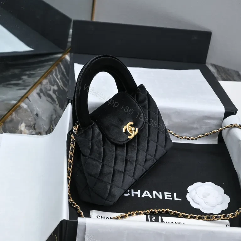 View 6 of Quilted Mini Bag: Chanel-Inspired Luxury, Gold Hardware