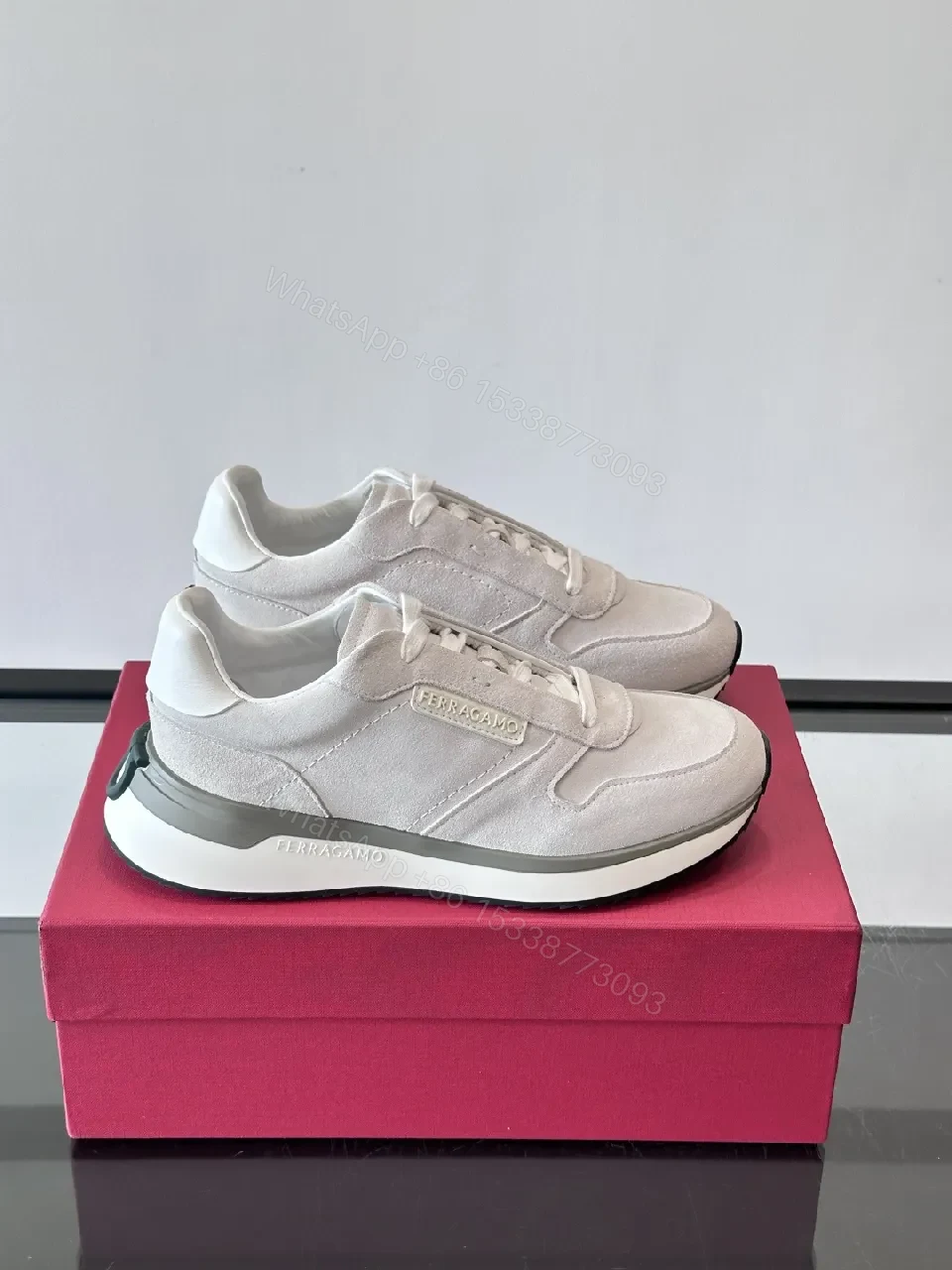 Beige Suede Minimalist Sneaker: Luxury Comfort Pair — view 1