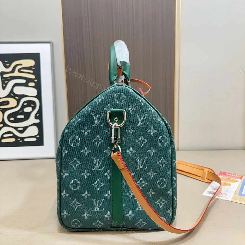 View 5 of Louis Vuitton Keepall Bandoulière Epicea Green 50Cm M26866