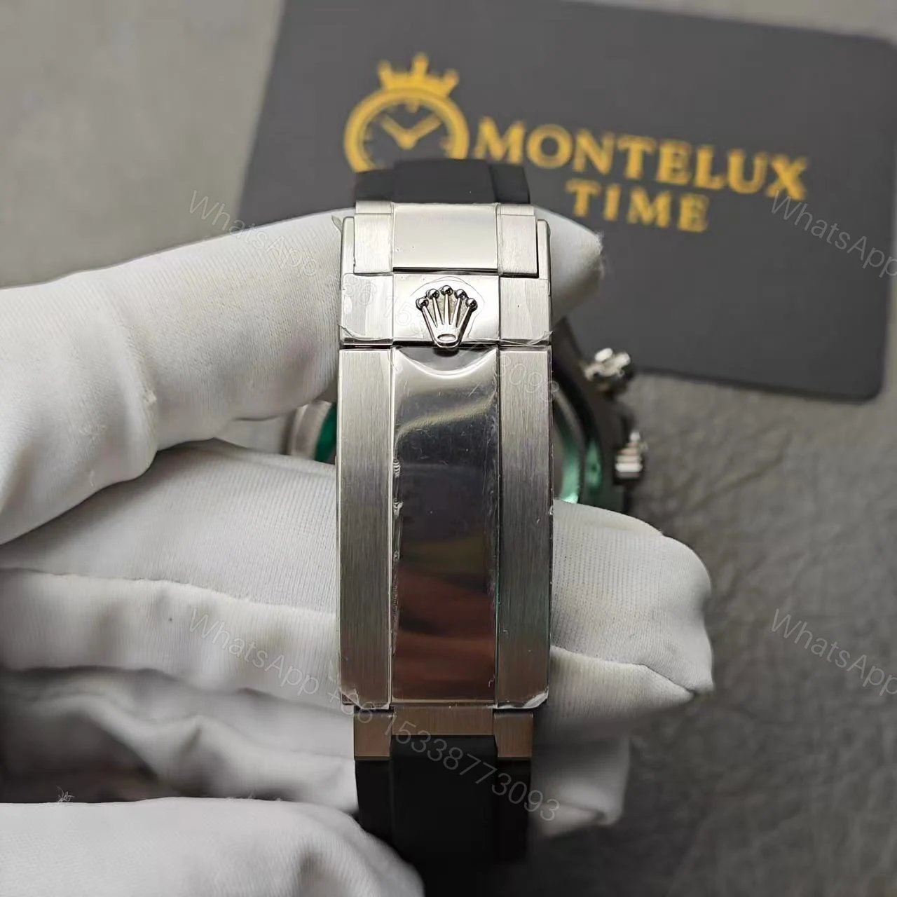 View 14 of Replica Rolex Daytona Ghost Oysterflex Grey 116519 Super Clone Watch