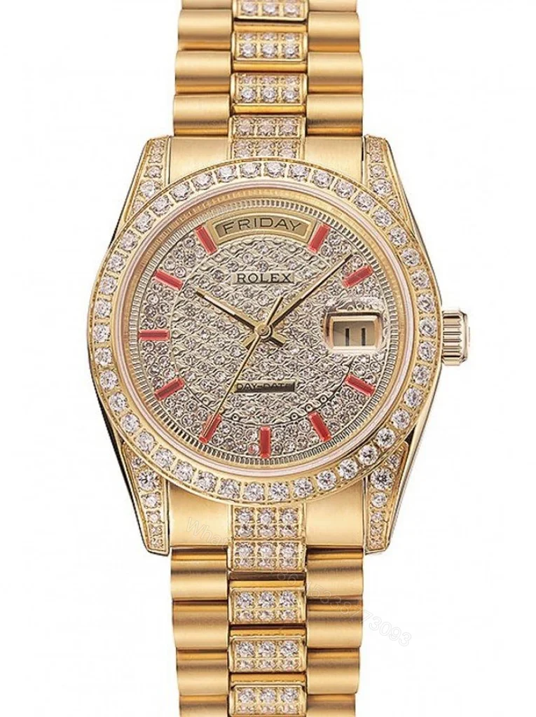 Superclone Rolex Day-Date Gold Dial 1453960 37 mm — view 1