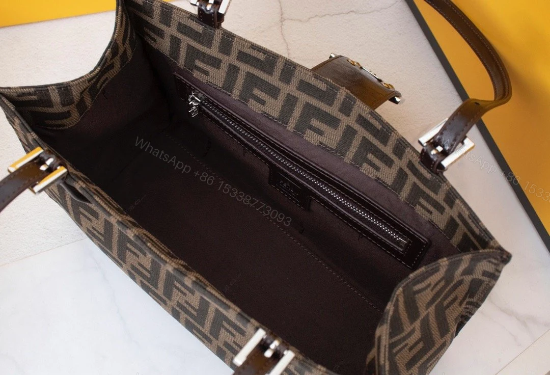 View 6 of Fendi Zucca Canvas Mamma Hand Bag