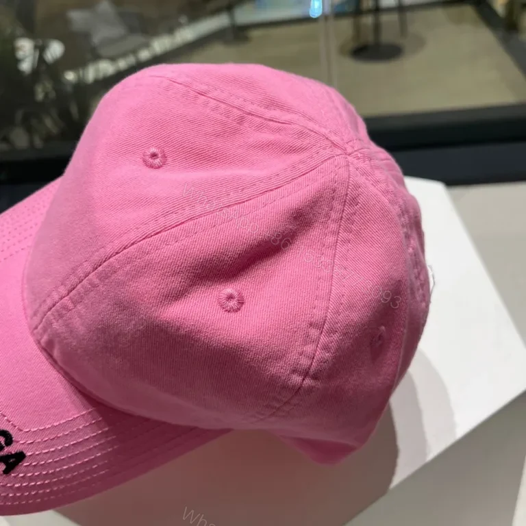 View 5 of Bold Pink Balenciaga-Inspired Cap â€“ Premium Everyday Style