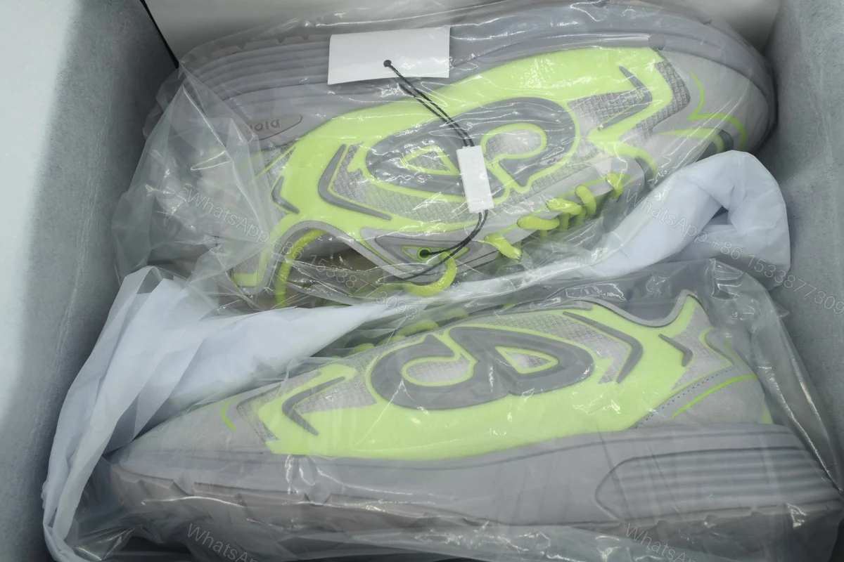 View 8 of Dior B30 Sneakers Fluorescent yellow