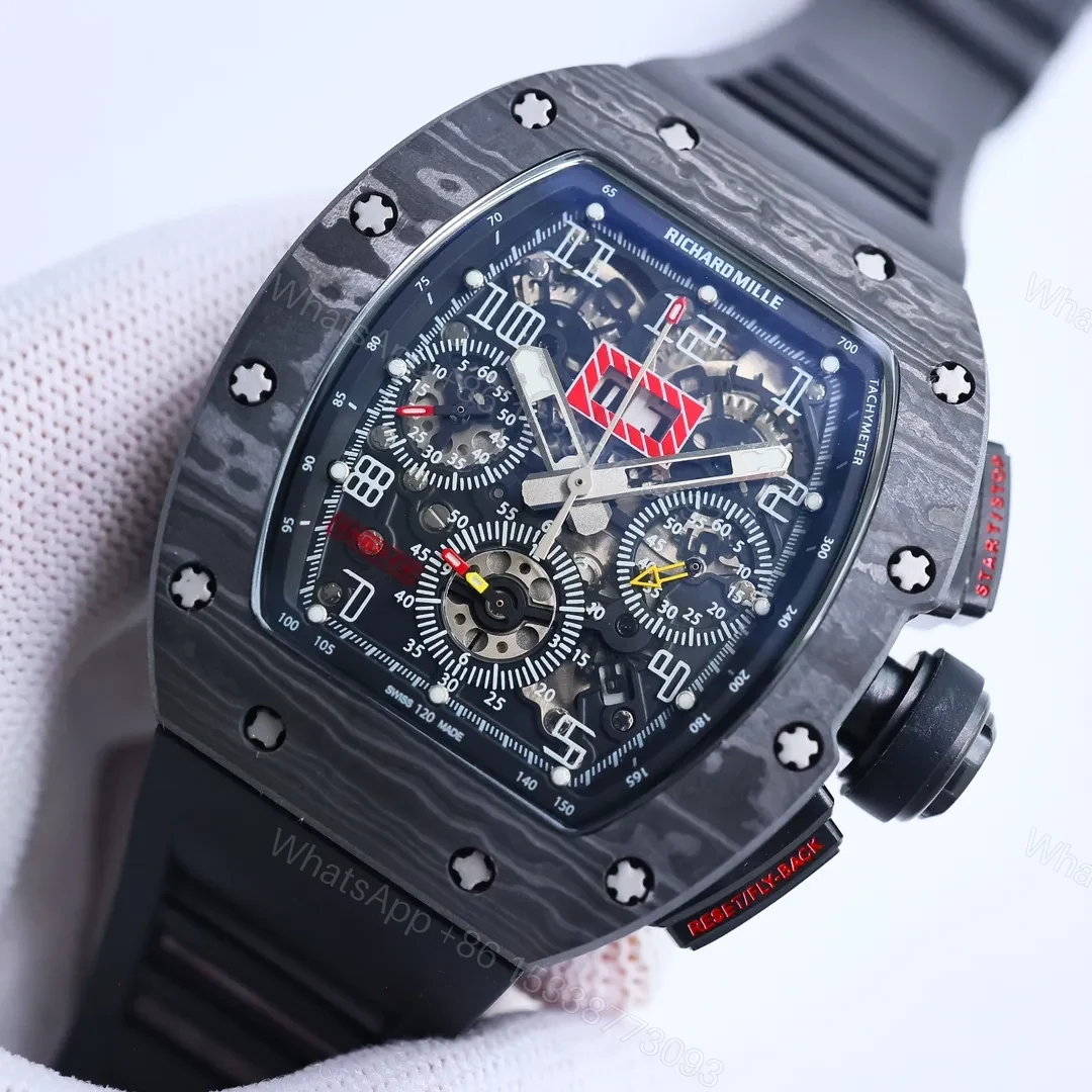 View 3 of Richard Mille RM011-FM Black Chronograph Watch