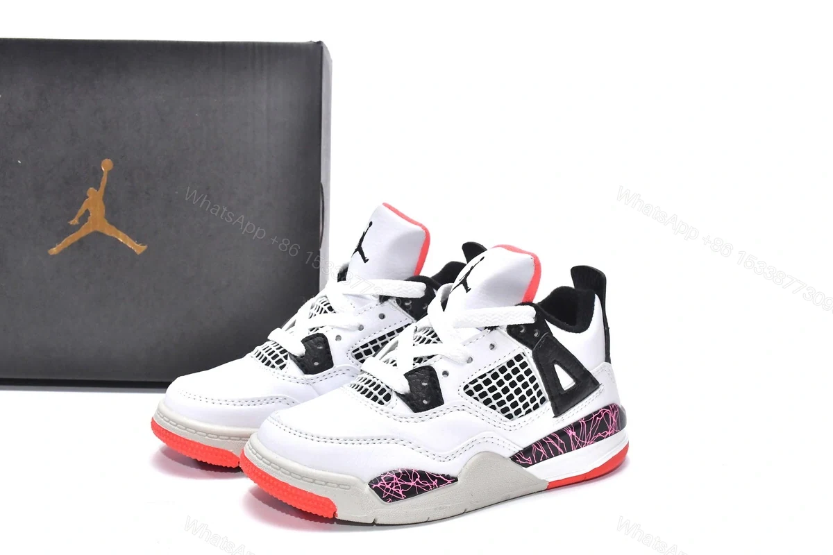Jordan 4 Kids Shoes Retro Flight Nostalgia BQ7669-116 — view 2