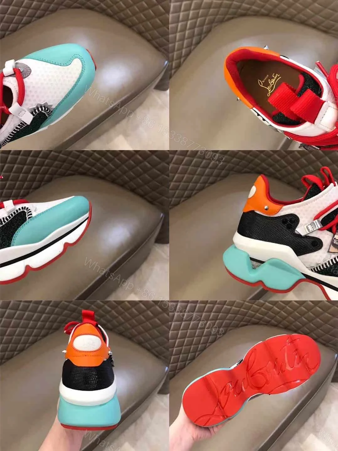 View 3 of CHRISTIAN LOUBOUTIN RED- RUNNER SNEAKER – CL53