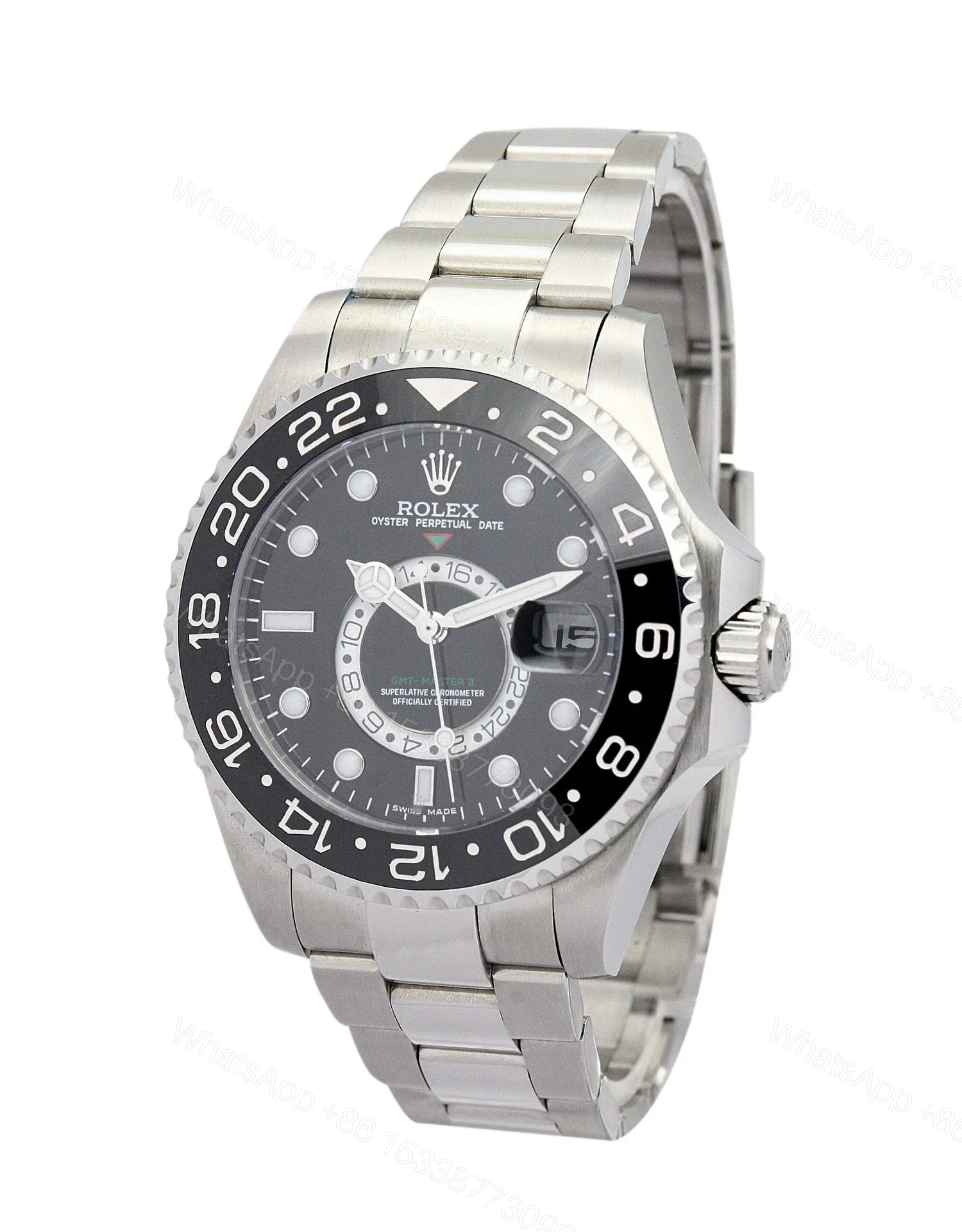 View 2 of Replica Rolex GMT-Master Black Dial 16720-3