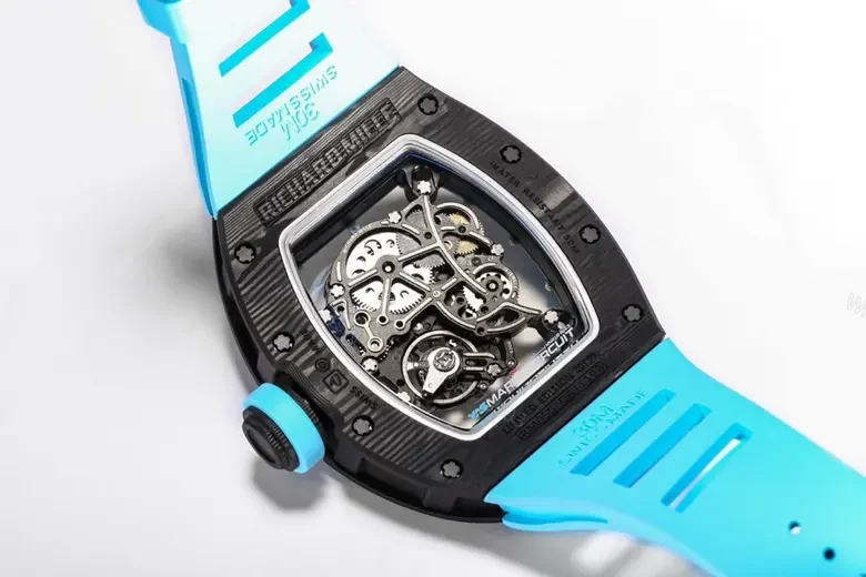 View 9 of EUR Factory Richard Mille RM055 Blue Carbon Watch