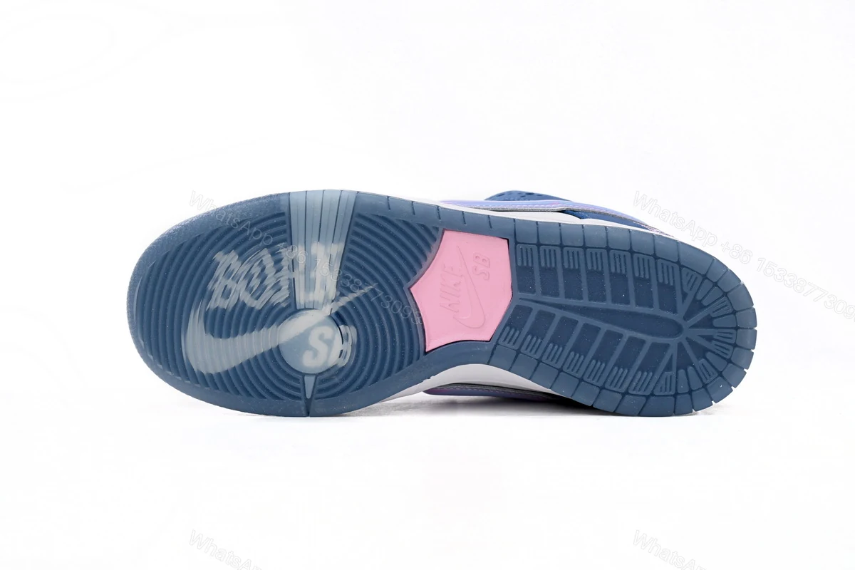 View 9 of Born x Raised x Nike SB Dunk Low Blue White FN7819-400