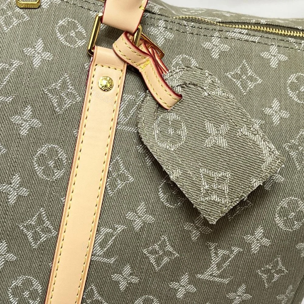 View 6 of Louis Vuitton Keepall Bandoulière 45 Khaki 45Cm