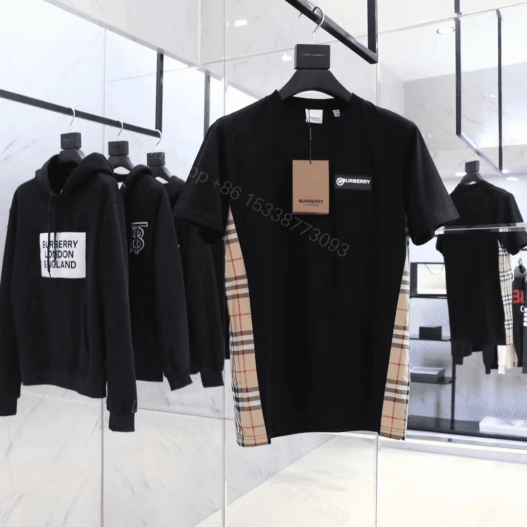 View 3 of BURBERRY VINTAGE CHECK PANEL T-SHIRT – BBR62