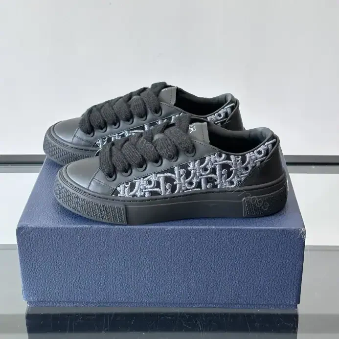 View 4 of DIOR B33 SPIN SNEAKERS – LIMITED AND NUMBERED EDITION BLACK SMOOTH CALFSKIN – CD207