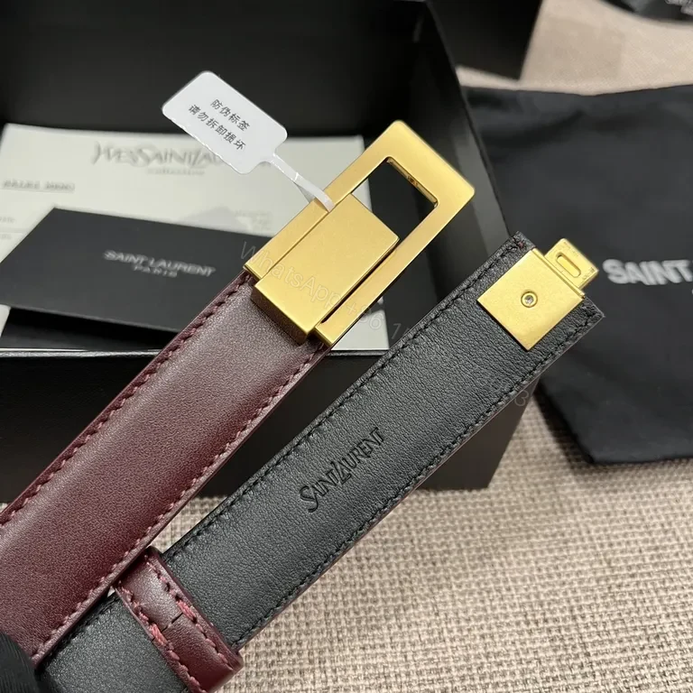 View 7 of Rich Burgundy Leather Belted Strap Watchband: Luxe, Modern