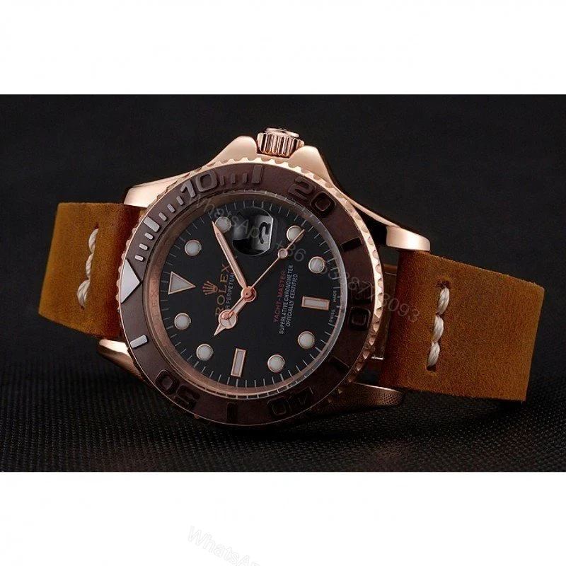 View 4 of Replica Rolex Yacht-Master Black Dial 1453860