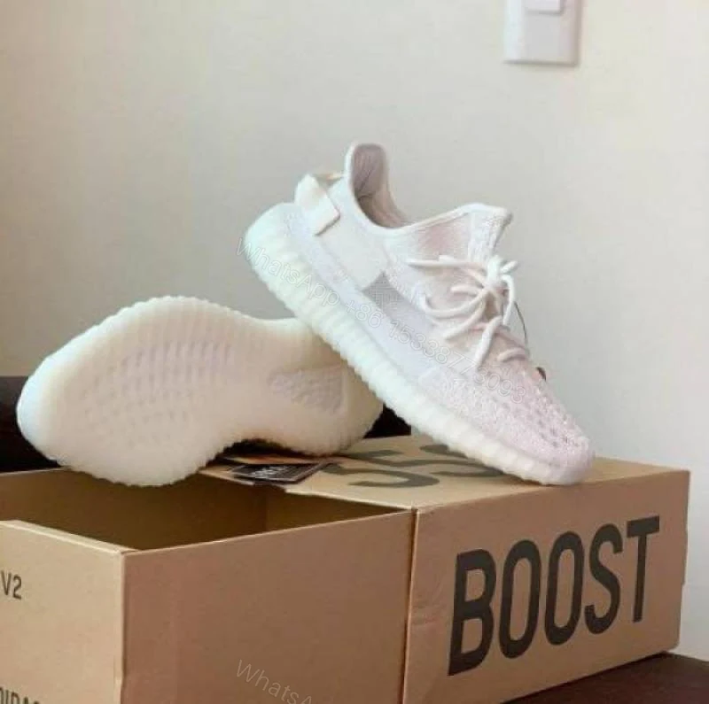 View 2 of First Copy Adidas Yeezy Boost 350 V2 Triple White Men’s Sneakers