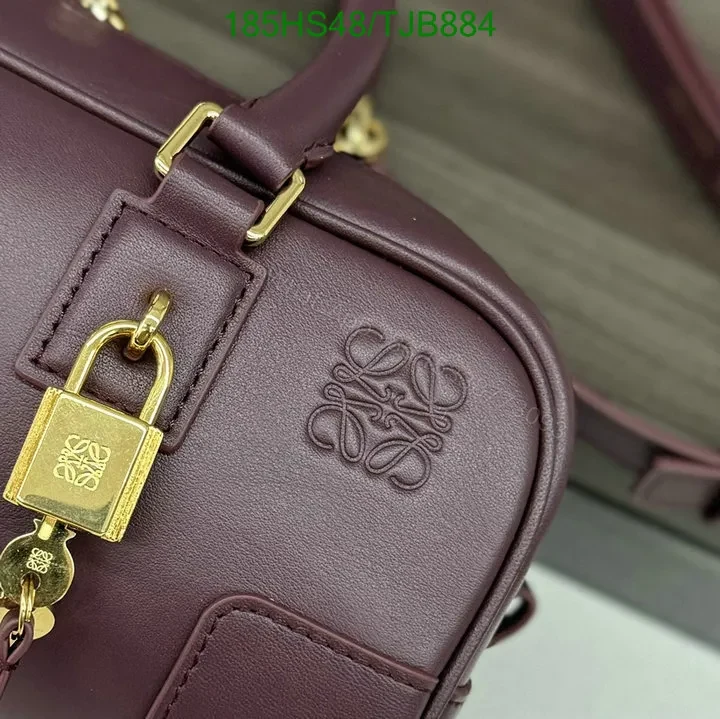 View 12 of Loewe Burgundy Amazona 23 Bag featuring Gold-Tone Hardware DZ2857