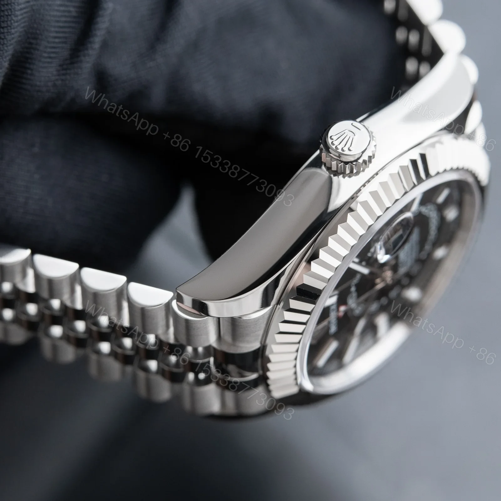 View 8 of Superclone Rolex Sky-Dweller Bright black Dial 336934 Jubilee