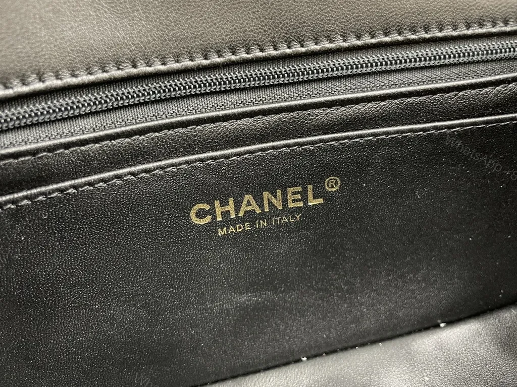 View 7 of Chanel-Inspired Quilted Flap Bag with Signature Chain