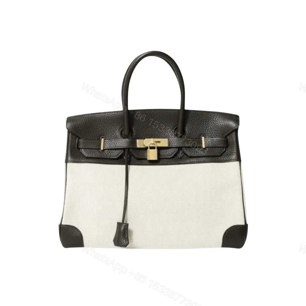 Hermes Birkin 25 Toile H Black 25Cm — view 1