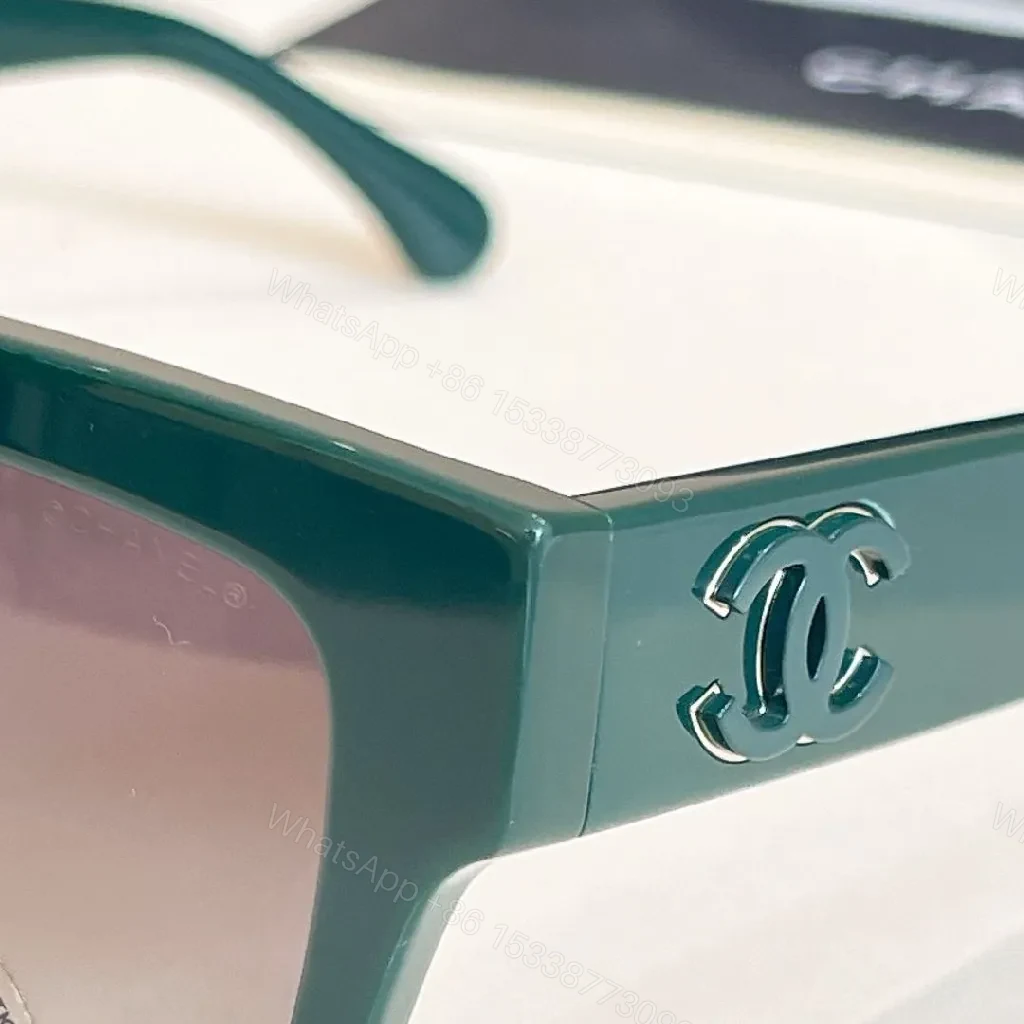 View 3 of Black Acetate Oversized Square Sunglasses + Quilted Case