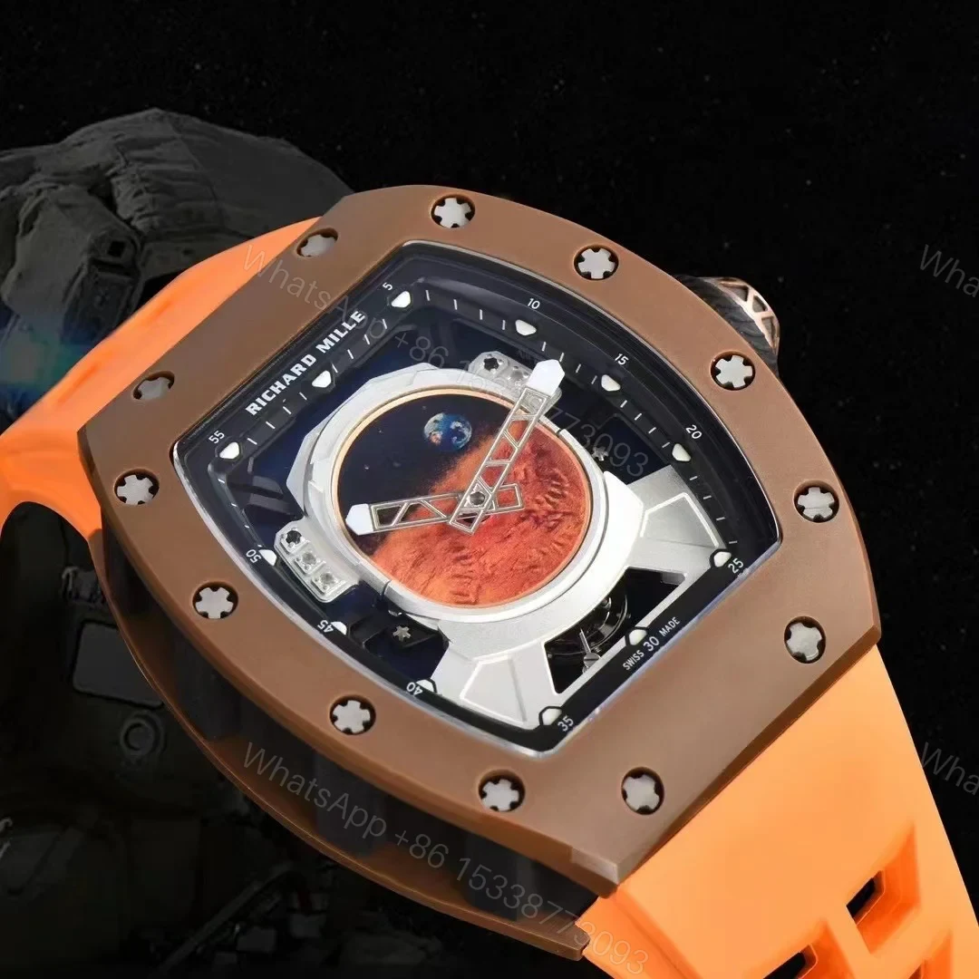 View 4 of Richard Mille RM52-05 Pharrell Williams Mars Mission Orange Strap Tourbillon Watch RM52-05-ORANGE