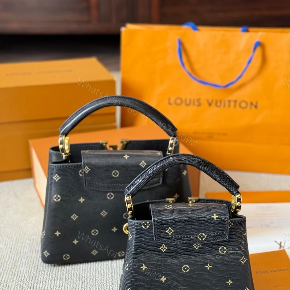 View 4 of Louis Vuitton Capucines Mini Black 20Cm