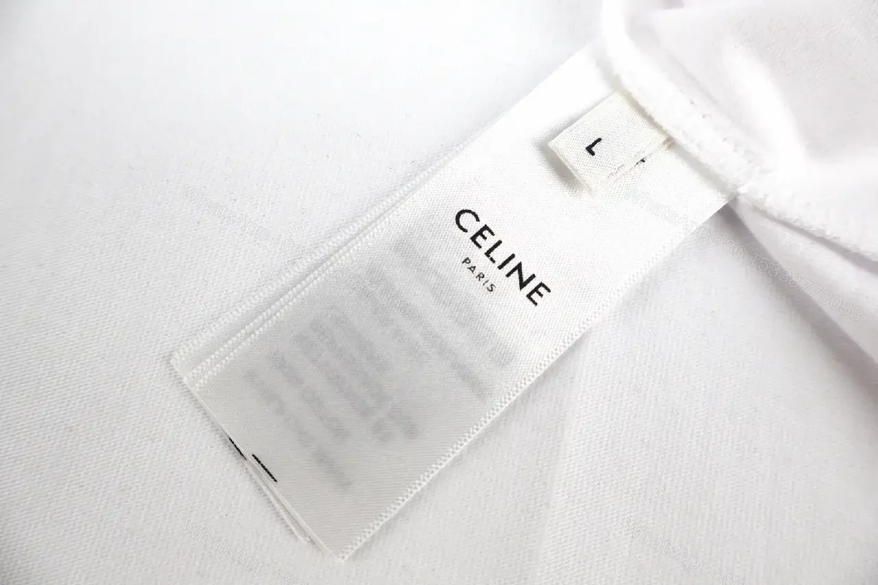 View 10 of Lux White Cotton Minimal Tee with Subtle Chest Logo