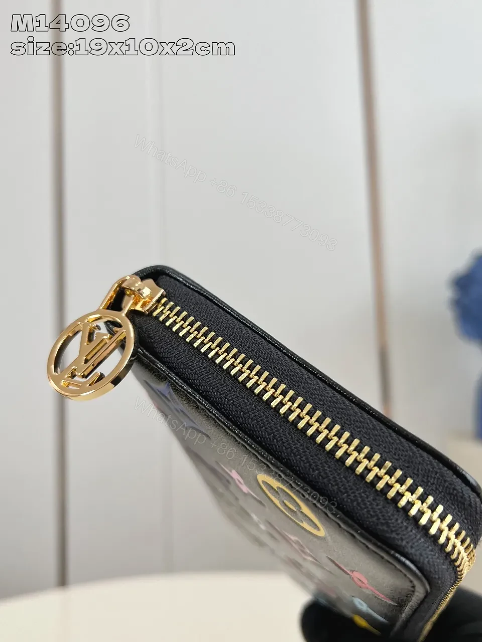 View 4 of Vibrant Multicolor Monogram Clutch: Luxe Day-to-Night
