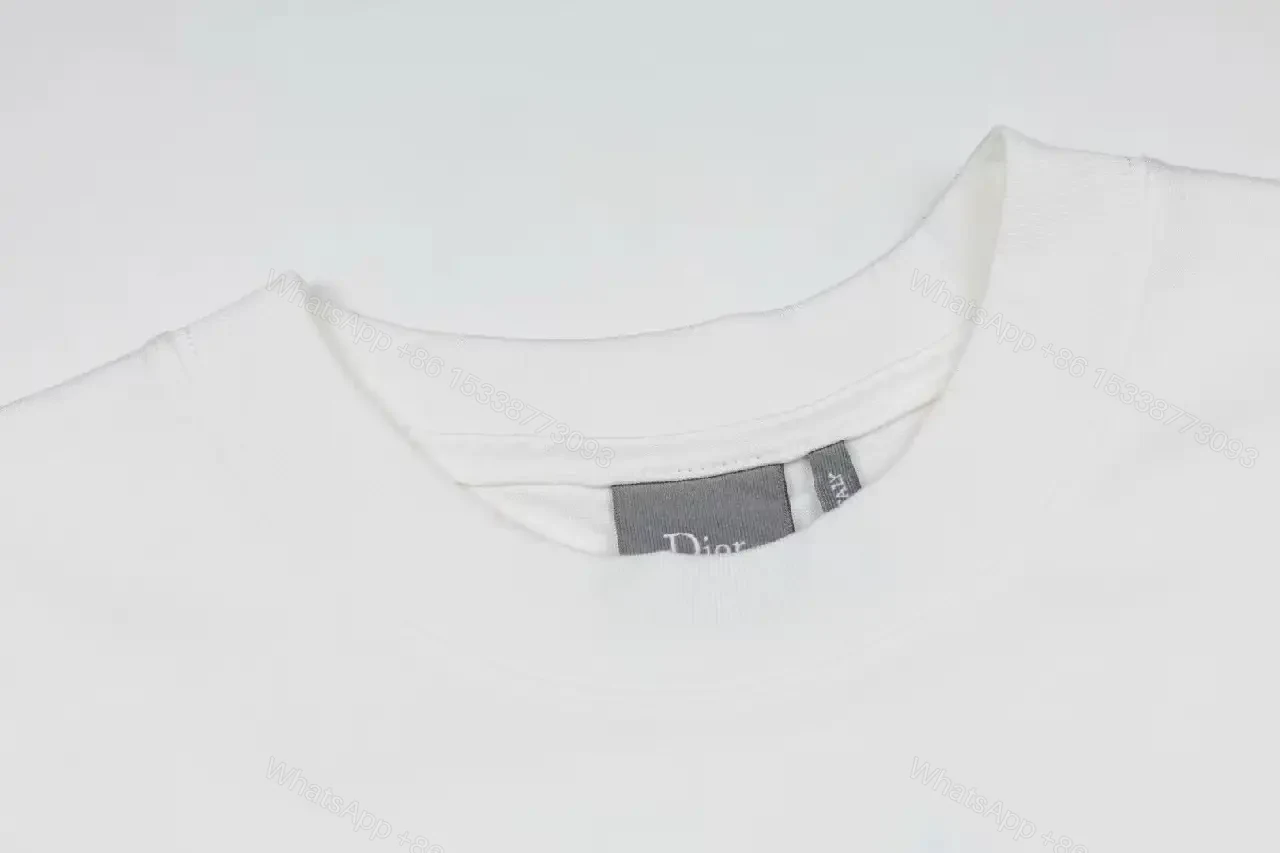 View 3 of Bonjour Tristesse Tee: Designer-Inspired Graphic, White, Boxy Fit