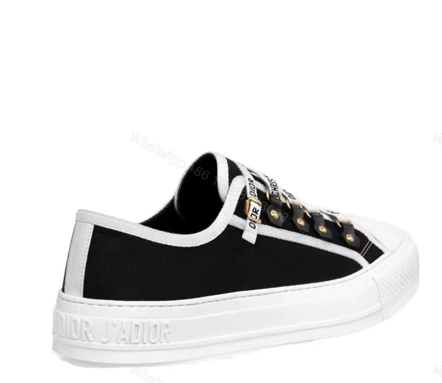 View 4 of Dior Walk'N'Dior Low Top Black Canvas KCK177CVA_S12X
