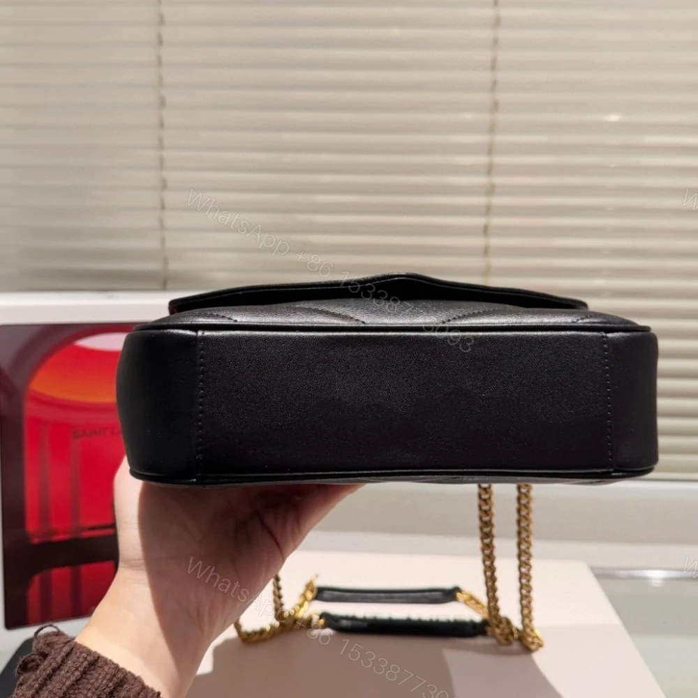 View 4 of Saint Laurent Loulou Small In Matelassé Black 24Cm 801437AAEAX1000