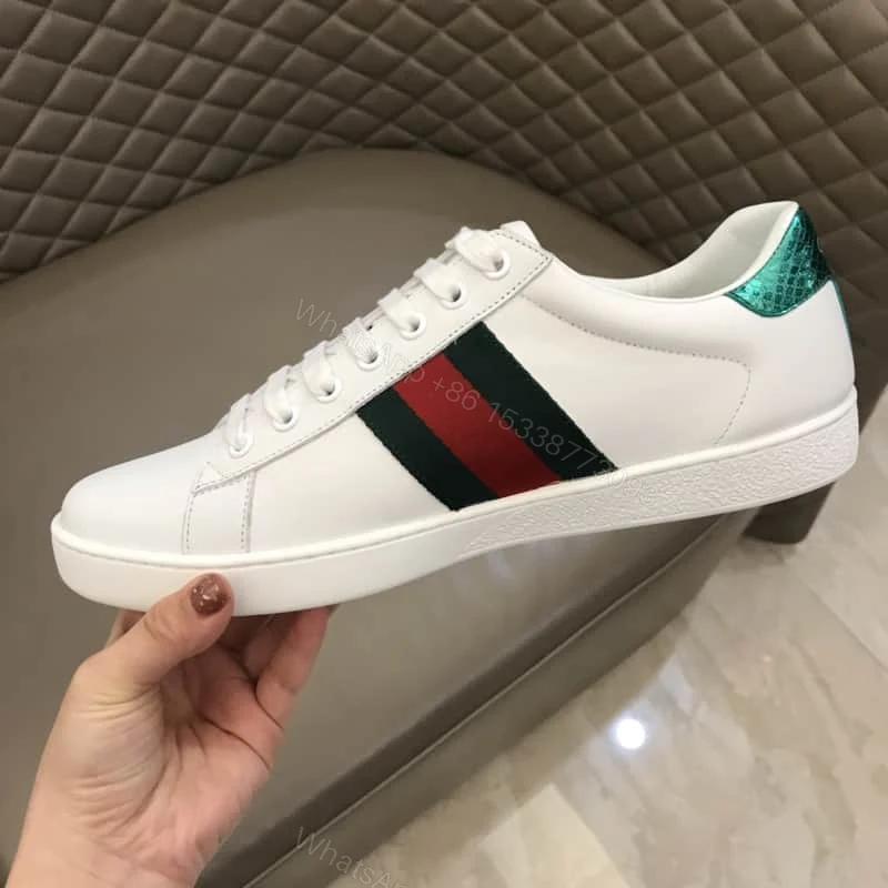 View 8 of GUCCI TIGER ACE EMBROIDERED SNEAKER WHITE – GC27