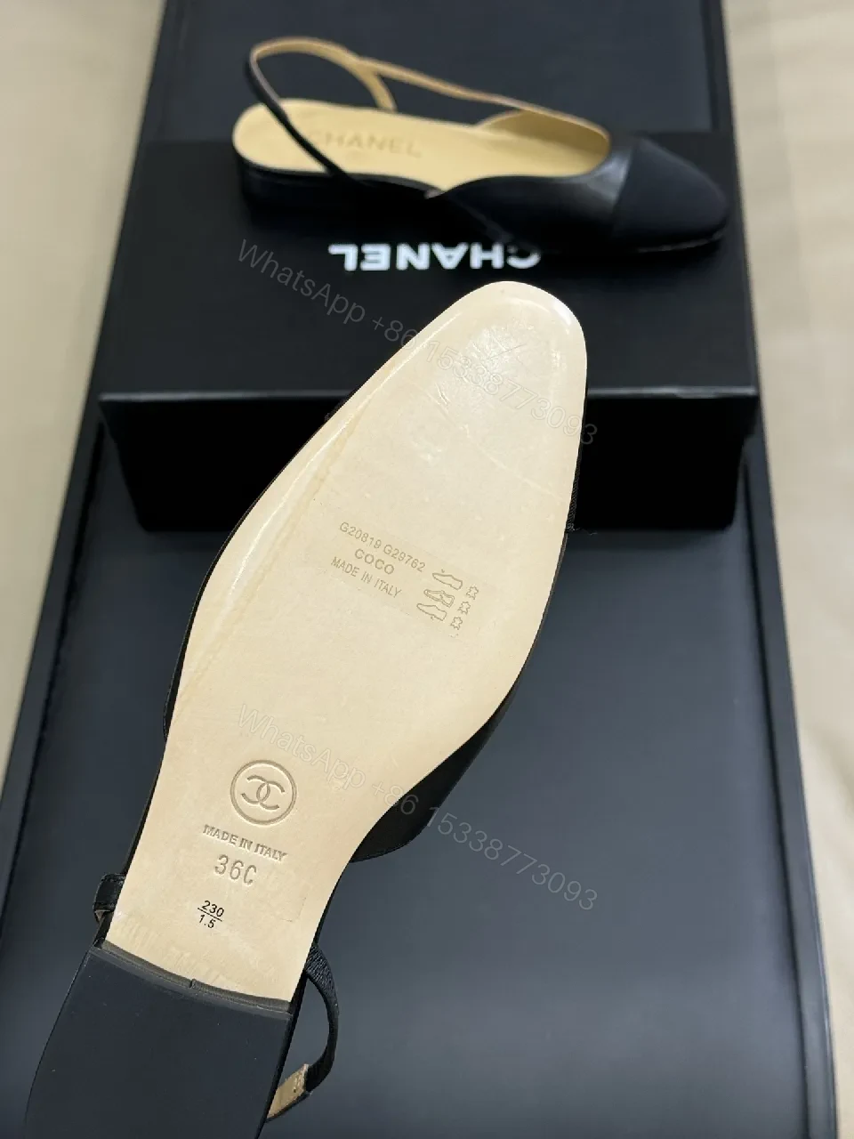 View 7 of Black Leather Slingbacks: Sleek Stiletto Heel, All-Day Comfort