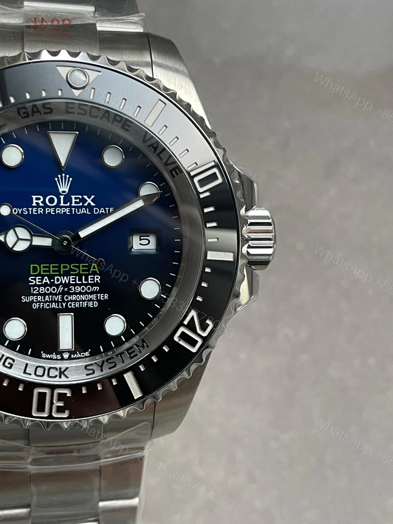 View 6 of Rolex Sea-Dweller Deepsea 136660 904L SS Blue Dial V9F VR3235